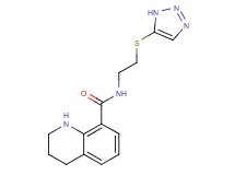 N-[2-(1H-1,2,3-triazol-5-ylthio)ethyl]-1,2,3,4-tetrahydroquinoline-8-carboxamide