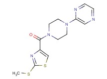 2-(4-{[2-(methylthio)-1,3-thiazol-4-yl]carbonyl}piperazin-1-yl)pyrazine