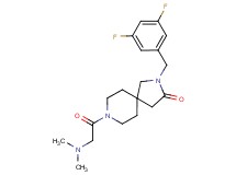 2-(3,5-difluorobenzyl)-8-(N,N-dimethylglycyl)-2,8-diazaspiro[4.5]decan-3-one