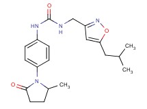 N-[(5-isobutylisoxazol-3-yl)methyl]-N'-[4-(2-methyl-5-oxopyrrolidin-1-yl)phenyl]urea