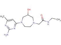 2-[4-(2-amino-6-methylpyrimidin-4-yl)-6-hydroxy-1,4-diazepan-1-yl]-N-ethylacetamide
