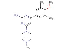 4-(4-methoxy-3,5-dimethylphenyl)-6-(4-methylpiperazin-1-yl)pyrimidin-2-amine