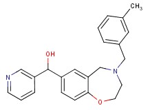 [4-(3-methylbenzyl)-2,3,4,5-tetrahydro-1,4-benzoxazepin-7-yl](3-pyridinyl)methanol