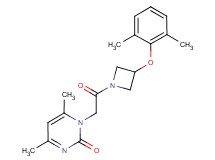 1-{2-[3-(2,6-dimethylphenoxy)-1-azetidinyl]-2-oxoethyl}-4,6-dimethyl-2(1H)-pyrimidinone