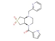 (4aR*,7aS*)-1-(2-pyridinylmethyl)-4-(1H-pyrrol-2-ylcarbonyl)octahydrothieno[3,4-b]pyrazine 6,6-dioxide