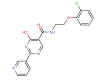 N-[2-(2-chlorophenoxy)ethyl]-4-hydroxy-2-pyridin-3-ylpyrimidine-5-carboxamide