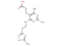 3-(2-amino-4-{[2-(5-amino-1H-1,2,4-triazol-3-yl)ethyl]amino}-6-methylpyrimidin-5-yl)propanoic acid