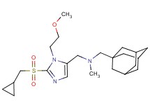 (1-adamantylmethyl){[2-[(cyclopropylmethyl)sulfonyl]-1-(2-methoxyethyl)-1H-imidazol-5-yl]methyl}methylamine