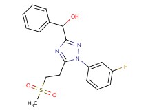 {1-(3-fluorophenyl)-5-[2-(methylsulfonyl)ethyl]-1H-1,2,4-triazol-3-yl}(phenyl)methanol