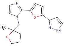 3-(5-{1-[(2-methyltetrahydrofuran-2-yl)methyl]-1H-imidazol-2-yl}-2-furyl)-1H-pyrazole