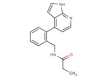 N-[2-(1H-pyrrolo[2,3-b]pyridin-4-yl)benzyl]propanamide