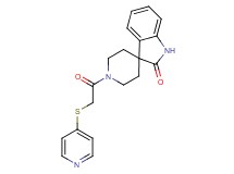 1'-[(pyridin-4-ylthio)acetyl]spiro[indole-3,4'-piperidin]-2(1H)-one