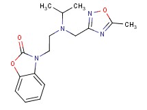 3-(2-{isopropyl[(5-methyl-1,2,4-oxadiazol-3-yl)methyl]amino}ethyl)-1,3-benzoxazol-2(3H)-one