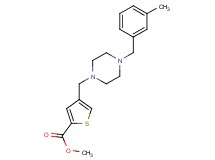 methyl 4-{[4-(3-methylbenzyl)-1-piperazinyl]methyl}-2-thiophenecarboxylate