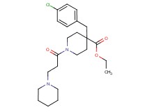 ethyl 4-(4-chlorobenzyl)-1-[3-(1-piperidinyl)propanoyl]-4-piperidinecarboxylate