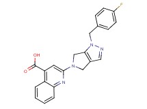 2-[1-(4-fluorobenzyl)-4,6-dihydropyrrolo[3,4-c]pyrazol-5(1H)-yl]quinoline-4-carboxylic acid