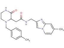 2-[1-(4-methylbenzyl)-3-oxo-2-piperazinyl]-N-[(7-methylimidazo[1,2-a]pyridin-2-yl)methyl]acetamide