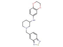 1-(2,1,3-benzothiadiazol-5-ylmethyl)-N-(2,3-dihydro-1,4-benzodioxin-6-yl)-3-piperidinamine