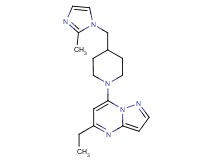 5-ethyl-7-{4-[(2-methyl-1H-imidazol-1-yl)methyl]piperidin-1-yl}pyrazolo[1,5-a]pyrimidine