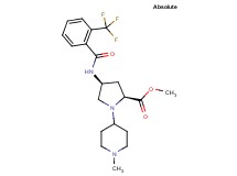 methyl (4S)-1-(1-methyl-4-piperidinyl)-4-{[2-(trifluoromethyl)benzoyl]amino}-L-prolinate