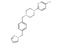 1-(5-chloro-2-pyridinyl)-4-[4-(1H-pyrazol-1-ylmethyl)benzyl]piperazine