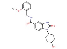 1-(trans-4-hydroxycyclohexyl)-N-(2-methoxybenzyl)-2-oxo-2,3-dihydro-1H-benzimidazole-5-carboxamide