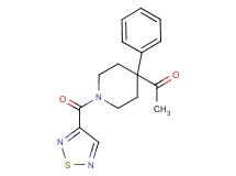 1-[4-phenyl-1-(1,2,5-thiadiazol-3-ylcarbonyl)-4-piperidinyl]ethanone