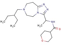 N-{1-[7-(2-ethylbutyl)-6,7,8,9-tetrahydro-5H-[1,2,4]triazolo[4,3-d][1,4]diazepin-3-yl]ethyl}tetrahydro-2H-pyran-4-carboxamide