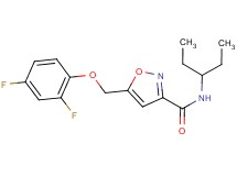 5-[(2,4-difluorophenoxy)methyl]-N-(1-ethylpropyl)isoxazole-3-carboxamide