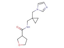 N-{[1-(1H-imidazol-1-ylmethyl)cyclopropyl]methyl}tetrahydrofuran-3-carboxamide