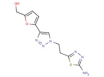 (5-{1-[2-(5-amino-1,3,4-thiadiazol-2-yl)ethyl]-1H-1,2,3-triazol-4-yl}-2-furyl)methanol