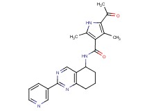 5-acetyl-2,4-dimethyl-N-(2-pyridin-3-yl-5,6,7,8-tetrahydroquinazolin-5-yl)-1H-pyrrole-3-carboxamide