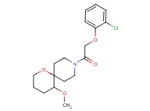 9-[(2-chlorophenoxy)acetyl]-5-methoxy-1-oxa-9-azaspiro[5.5]undecane