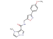 N-{[3-(4-methoxyphenyl)isoxazol-5-yl]methyl}-1-methyl-1H-imidazo[1,2-b]pyrazole-7-carboxamide