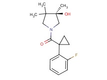 (3R)-1-{[1-(2-fluorophenyl)cyclopropyl]carbonyl}-3,4,4-trimethyl-3-pyrrolidinol