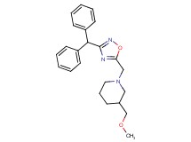 1-{[3-(diphenylmethyl)-1,2,4-oxadiazol-5-yl]methyl}-3-(methoxymethyl)piperidine