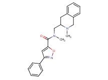 N-methyl-N-[(2-methyl-1,2,3,4-tetrahydro-3-isoquinolinyl)methyl]-3-phenyl-5-isoxazolecarboxamide