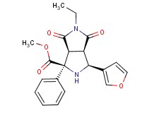 methyl (1S*,3S*,3aR*,6aS*)-5-ethyl-3-(3-furyl)-4,6-dioxo-1-phenyloctahydropyrrolo[3,4-c]pyrrole-1-carboxylate