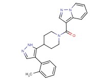 3-({4-[4-(2-methylphenyl)-1H-pyrazol-5-yl]piperidin-1-yl}carbonyl)pyrazolo[1,5-a]pyridine