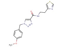 1-(4-methoxybenzyl)-N-[2-(1,3-thiazol-4-yl)ethyl]-1H-1,2,3-triazole-4-carboxamide