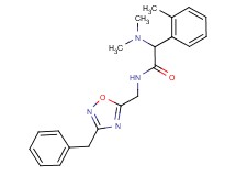 N-[(3-benzyl-1,2,4-oxadiazol-5-yl)methyl]-2-(dimethylamino)-2-(2-methylphenyl)acetamide