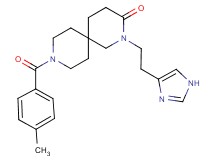 2-[2-(1H-imidazol-4-yl)ethyl]-9-(4-methylbenzoyl)-2,9-diazaspiro[5.5]undecan-3-one