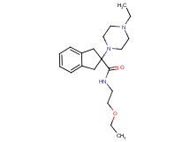 N-(2-ethoxyethyl)-2-(4-ethyl-1-piperazinyl)-2-indanecarboxamide