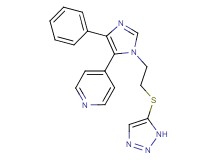 4-{4-phenyl-1-[2-(1H-1,2,3-triazol-5-ylthio)ethyl]-1H-imidazol-5-yl}pyridine