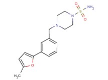 4-[3-(5-methyl-2-furyl)benzyl]piperazine-1-sulfonamide