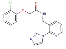 2-(2-chlorophenoxy)-N-{[2-(1H-imidazol-1-yl)-3-pyridinyl]methyl}acetamide