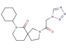 7-cyclohexyl-2-(1H-tetrazol-1-ylacetyl)-2,7-diazaspiro[4.5]decan-6-one