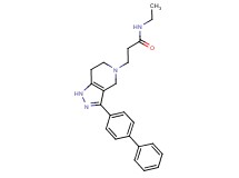 3-(3-biphenyl-4-yl-1,4,6,7-tetrahydro-5H-pyrazolo[4,3-c]pyridin-5-yl)-N-ethylpropanamide