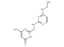 2-({[4-(ethylamino)pyrimidin-2-yl]amino}methyl)-6-methylpyrimidin-4(3H)-one