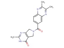 6-[(2,3-dimethyl-6-quinoxalinyl)carbonyl]-2-methyl-3,5,6,7-tetrahydro-4H-pyrrolo[3,4-d]pyrimidin-4-one